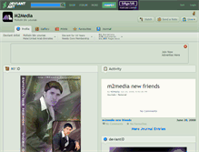 Tablet Screenshot of m2media.deviantart.com