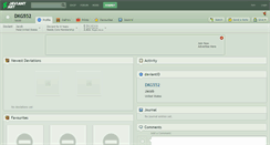 Desktop Screenshot of dkg552.deviantart.com