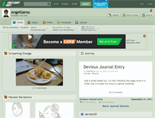 Tablet Screenshot of angelgarou.deviantart.com