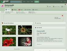 Tablet Screenshot of emmyrose85.deviantart.com