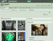 Tablet Screenshot of caezarvii.deviantart.com