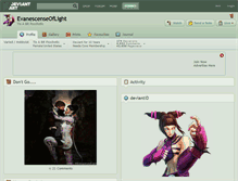 Tablet Screenshot of evanescenseoflight.deviantart.com
