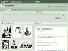 Tablet Screenshot of marcelsouza.deviantart.com