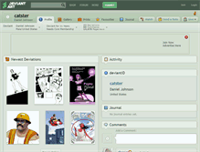 Tablet Screenshot of catster.deviantart.com