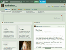 Tablet Screenshot of amethystgreye.deviantart.com