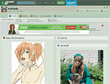 Tablet Screenshot of aminada.deviantart.com