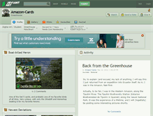 Tablet Screenshot of amazon-cards.deviantart.com