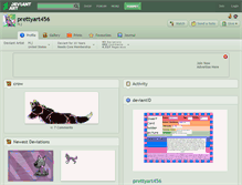 Tablet Screenshot of prettyart456.deviantart.com