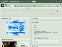 Tablet Screenshot of clips.deviantart.com