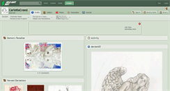 Desktop Screenshot of carlottacreed.deviantart.com