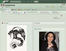 Tablet Screenshot of christinehoyler.deviantart.com