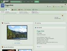 Tablet Screenshot of finger-print.deviantart.com