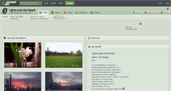 Desktop Screenshot of i-give-you-my-heart.deviantart.com