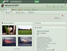 Tablet Screenshot of i-give-you-my-heart.deviantart.com