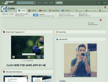 Tablet Screenshot of cywin.deviantart.com