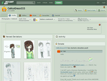 Tablet Screenshot of calicograce333.deviantart.com