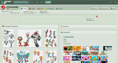 Desktop Screenshot of cosmosmetal.deviantart.com
