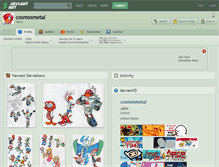 Tablet Screenshot of cosmosmetal.deviantart.com