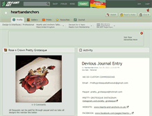 Tablet Screenshot of heartsandanchors.deviantart.com