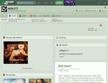 Tablet Screenshot of millie277.deviantart.com