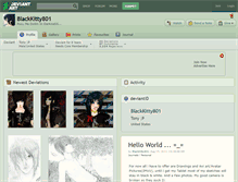 Tablet Screenshot of blackkitty801.deviantart.com