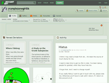 Tablet Screenshot of crumplezonegirl06.deviantart.com
