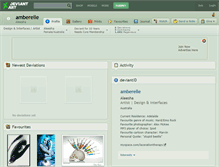 Tablet Screenshot of amberelle.deviantart.com
