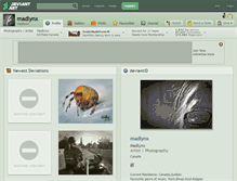 Tablet Screenshot of madlynx.deviantart.com