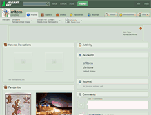 Tablet Screenshot of criteen.deviantart.com