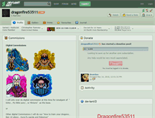 Tablet Screenshot of dragonfire53511.deviantart.com