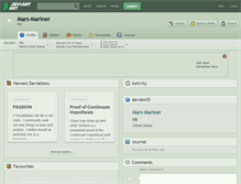 Tablet Screenshot of mars-mariner.deviantart.com