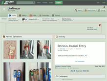 Tablet Screenshot of lisafreeze.deviantart.com