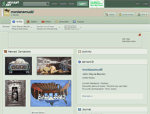 Tablet Screenshot of montanamudd.deviantart.com