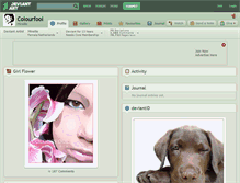 Tablet Screenshot of colourfool.deviantart.com