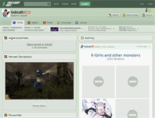 Tablet Screenshot of bobcatt.deviantart.com