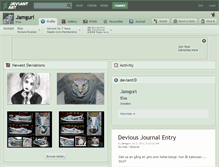 Tablet Screenshot of jamguri.deviantart.com