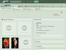 Tablet Screenshot of gdphoto.deviantart.com