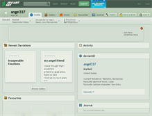 Tablet Screenshot of angel337.deviantart.com