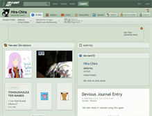Tablet Screenshot of hira-chira.deviantart.com