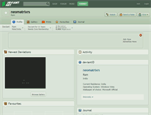 Tablet Screenshot of neomatrixrs.deviantart.com