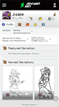 Mobile Screenshot of j-core.deviantart.com
