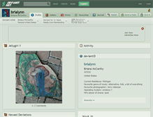 Tablet Screenshot of brialynn.deviantart.com