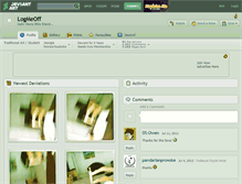 Tablet Screenshot of logmeoff.deviantart.com