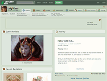 Tablet Screenshot of brightless.deviantart.com