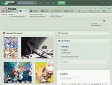 Tablet Screenshot of kinuko.deviantart.com