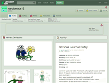 Tablet Screenshot of narutomaus12.deviantart.com