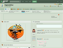 Tablet Screenshot of magicallyblue.deviantart.com