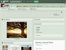 Tablet Screenshot of conga.deviantart.com