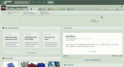 Desktop Screenshot of lightningandmaterfan.deviantart.com