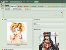Tablet Screenshot of nialee.deviantart.com